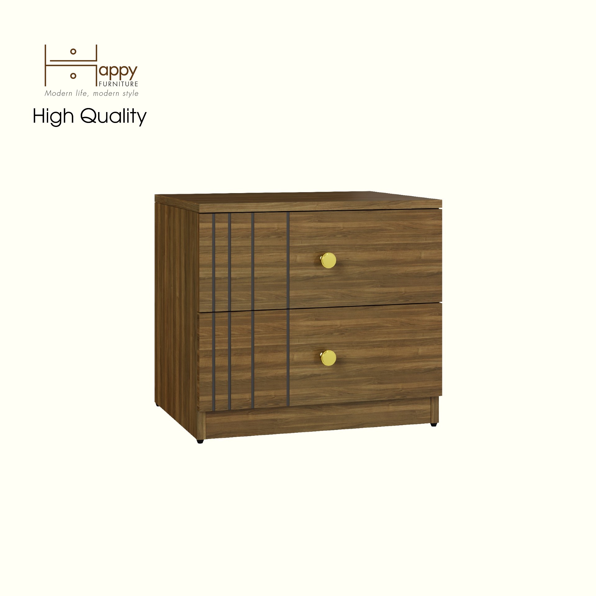 [Happy Home Furniture] JOVIE, Táp đầu giường 2 ngăn kéo, 50cm x 40cm x 45cm ( DxRxC), THK_149