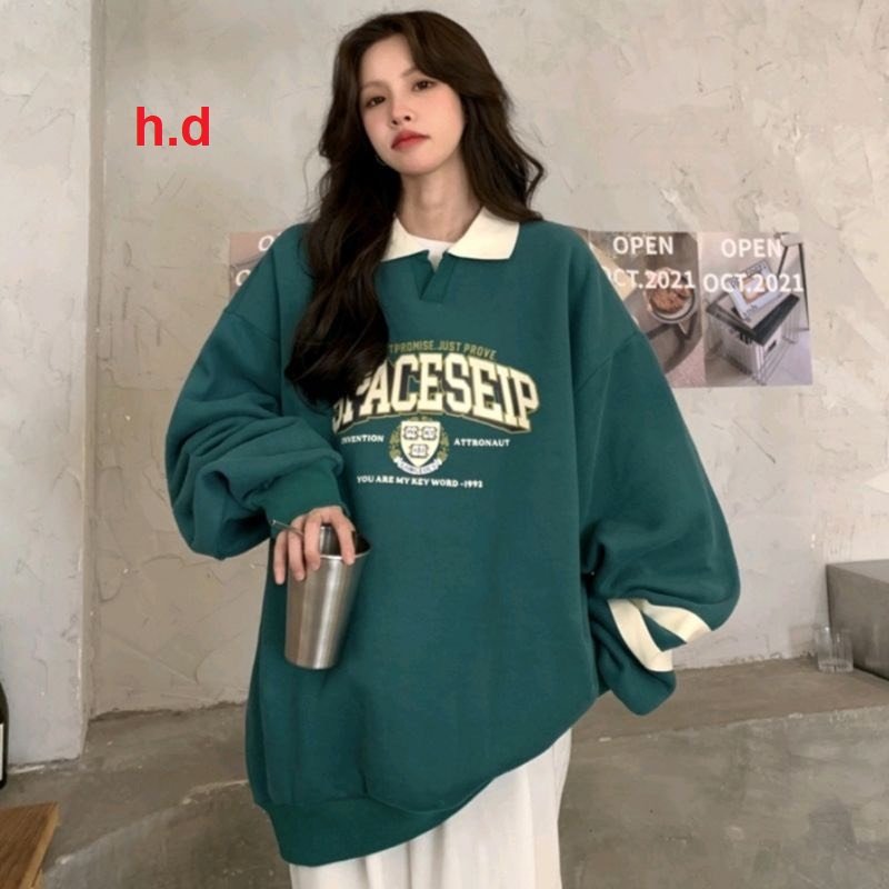 Áo sweater In Chữ Phong Cách hàn quốc Ulzzang Cá Tính năng động