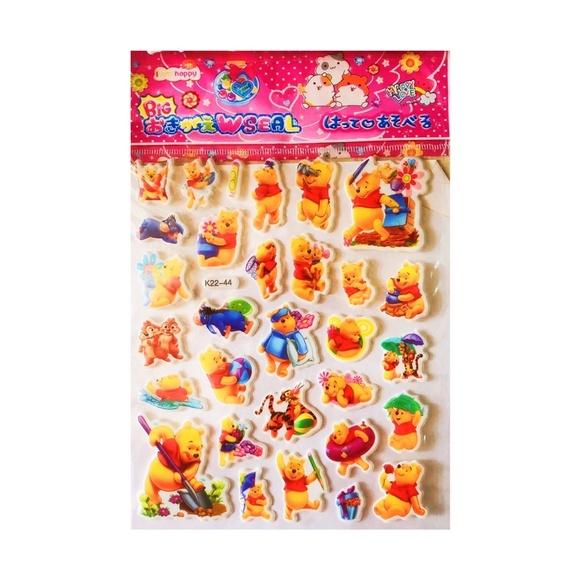 Hình dán nổi 3D - combo 10 tấm nhiều mẫu