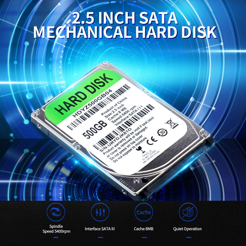 Ổ cứng cơ 2,5 inch Giao diện SATA III cho máy tính xách tay 80GB 8MB Bộ nhớ đệm tốc độ 5400 vòng / phút