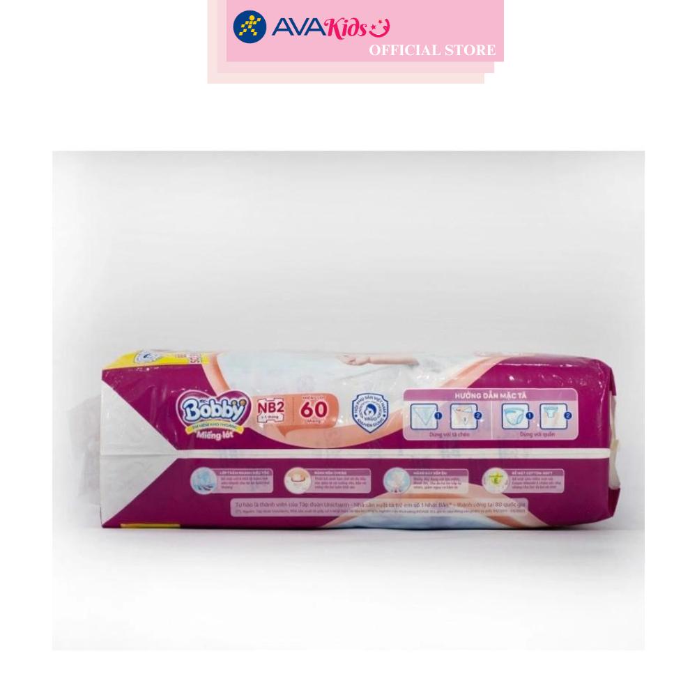 Miếng lót Bobby size NB2 60 miếng (Từ 1 tháng)