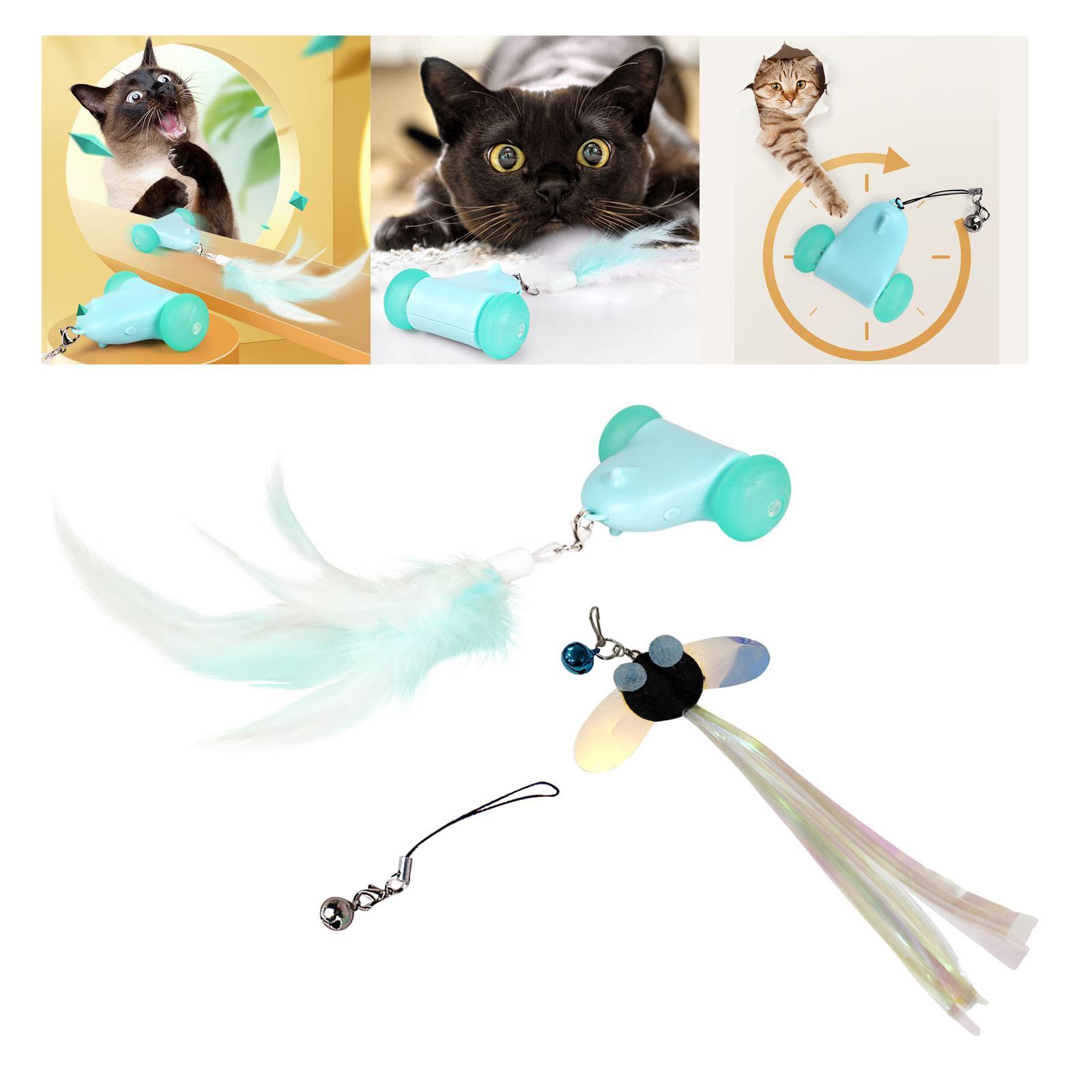 Electric Interactive Cat Toy Mute Wheel Pet Exercise Toys for Kitten Fun