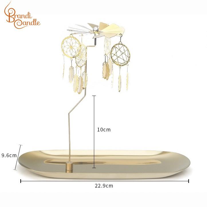 Set chong chóng dreamcatcher kèm que trụ đứng và khay 9x23cm (không kèm nến)