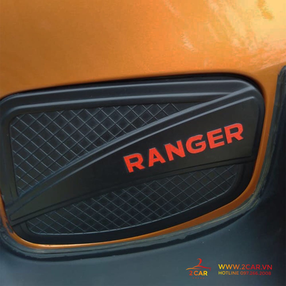 Ốp tay nắm cửa, hõm cửa, ốp đèn pha, đèn hậu, nắp xăng, tay mở cốp đen Ford Ranger 2014 - 2022- nhựa đen cao cấp