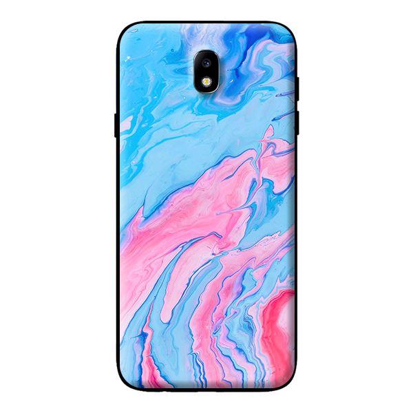 Ốp in cho Samsung Galaxy J7 Pro Đá Xanh Hồng - Hàng chính hãng