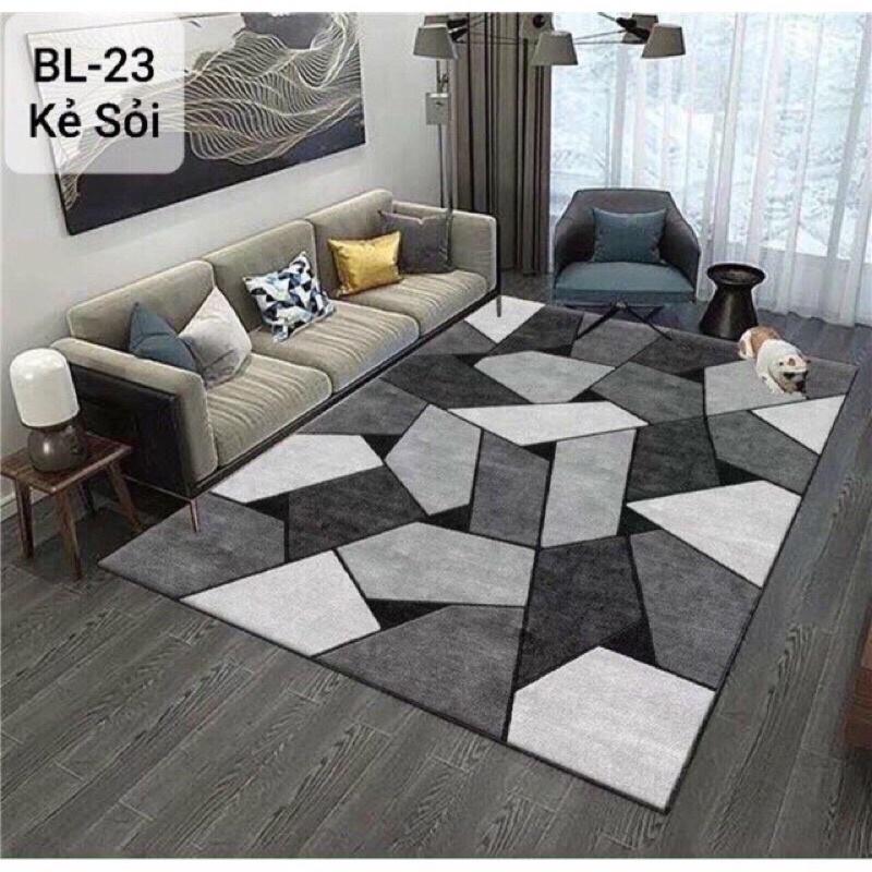 Thảm trải sàn Bali 5D mẫu đuôi công 1m6x2m3 và 2mx3m