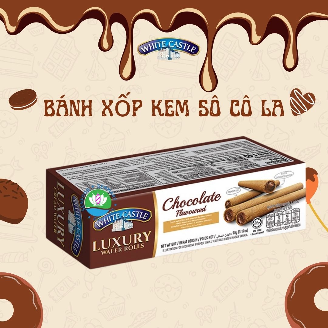 [Mua 2 tặng 1] Bánh xốp kem White Castle nhập khẩu Malaysia 90g White Castle combo 3 vị ngẫu nhiên