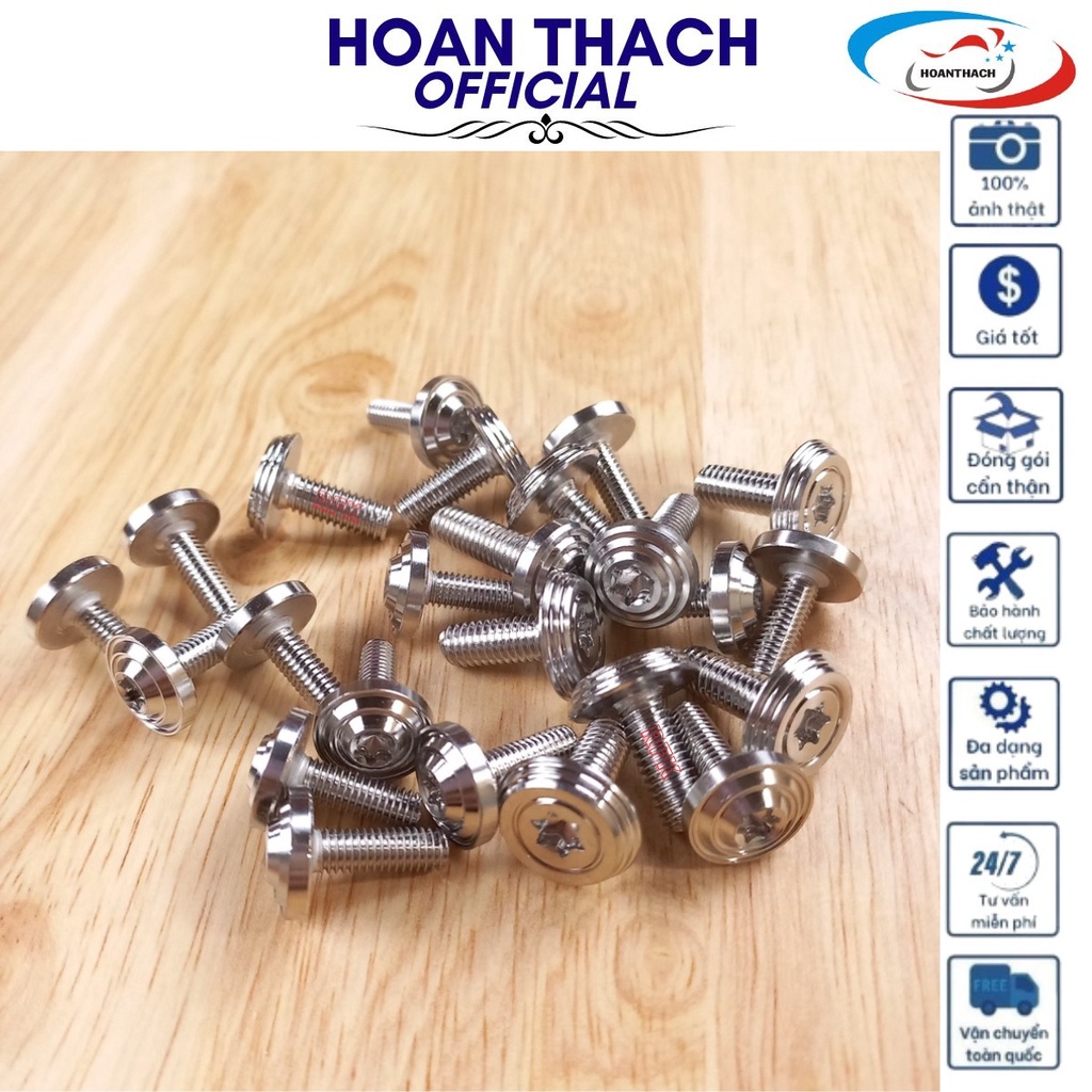 Bộ Ốc Áo Mẫu Thái Inox 304 cho xe máy Sonic (24 con), HOANTHACH SP017374