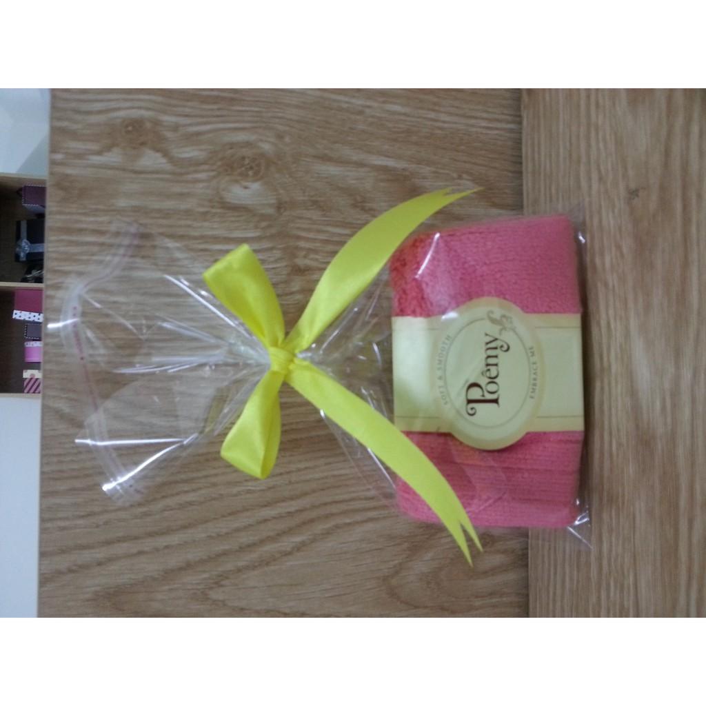 Khăn mặt vuông Poemy - Khăn kích thước 29x29 Khách inbox với shop để chọn màu