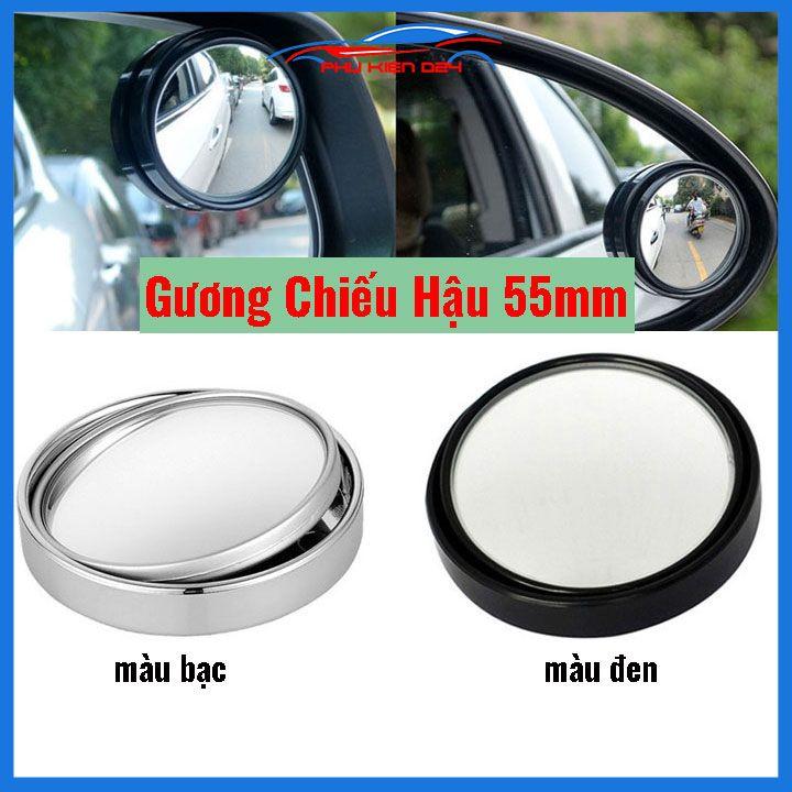 Gương chiếu hậu mini đường kính 55mm cho ô tô góc điều chỉnh 360 độ