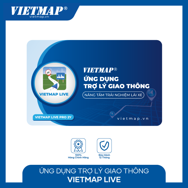Thẻ cào bản quyền ứng dụng trợ lý giao thông - VIETMAP LIVE PRO - Hàng chính hãng