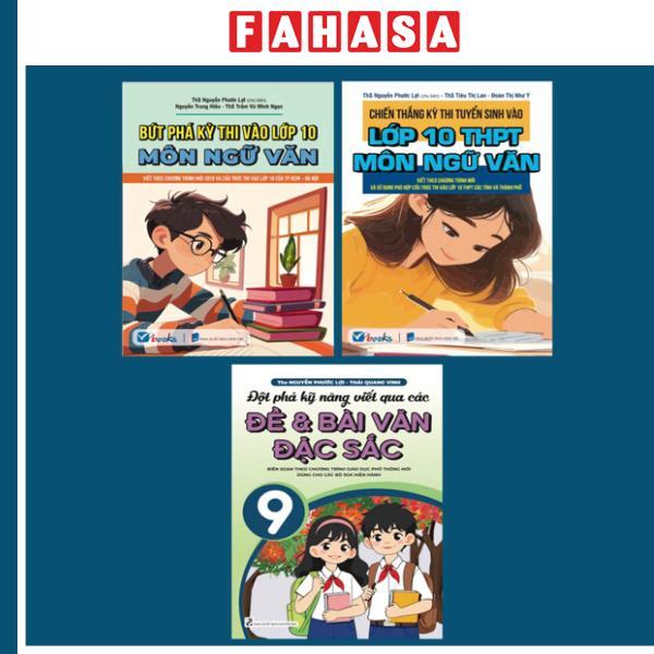 Sách - Bộ Sách Ôn Tập Và Luyện Thi Vào Lớp 10 Môn Ngữ Văn (Bộ 3 Cuốn)
