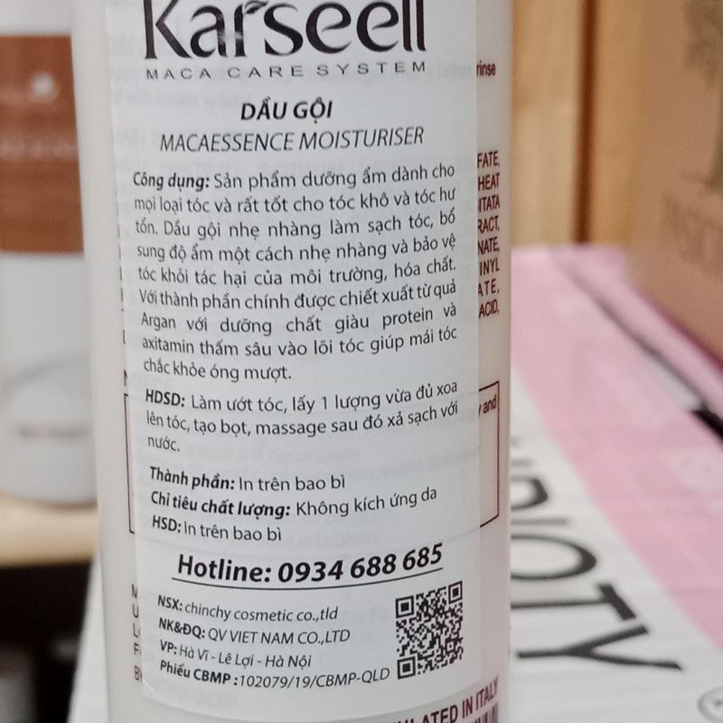 [+Tặng mũ trùm] Bộ dầu gội xả hấp Karseell Collagen mềm mượt phục hồi tóc hư tổn mini 150ml/150ml/100ml