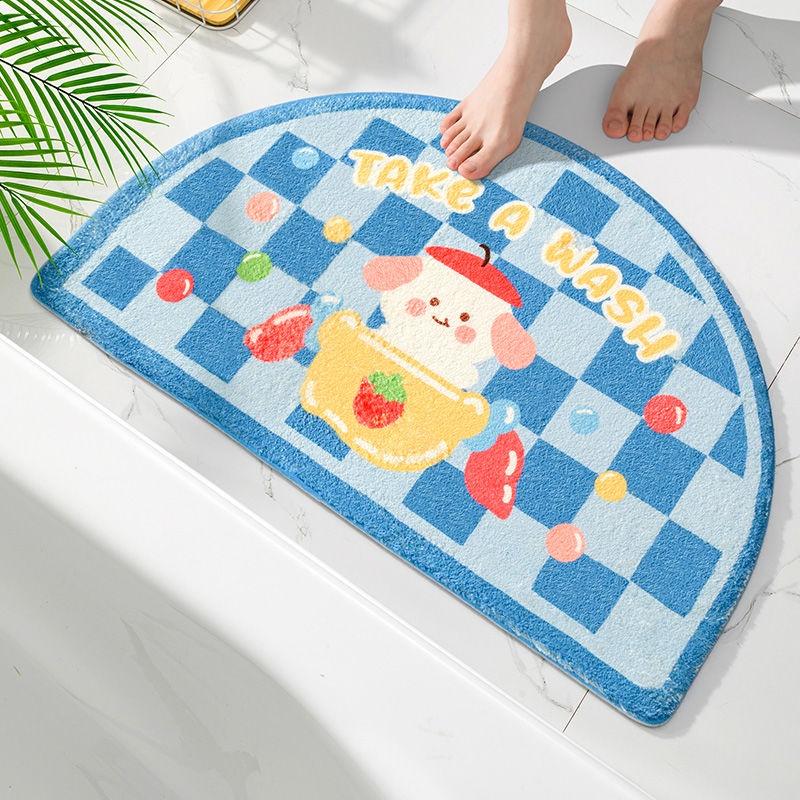 Thảm Chùi Chân Chống Trượt Thấm Hút Tốt Cho Nhà Tắm/Nhà Vệ Sinh