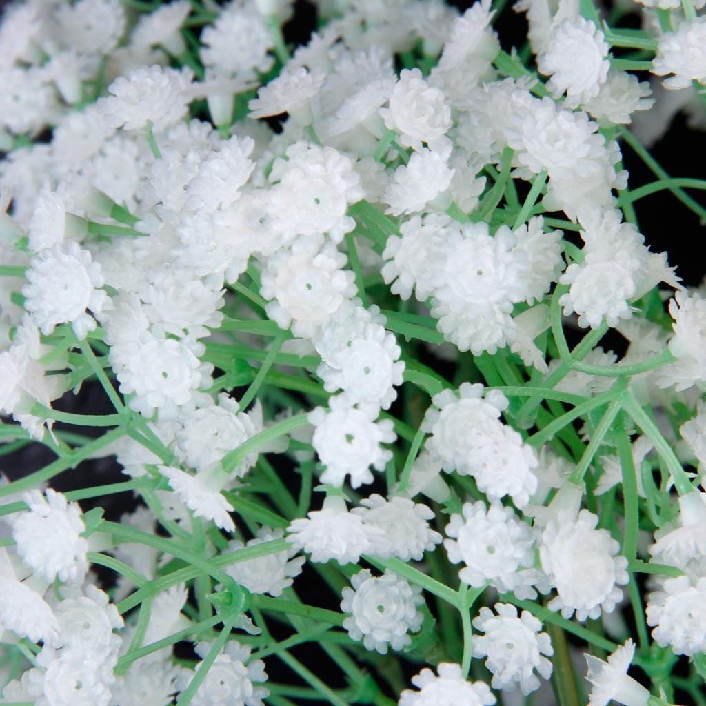 5Pcs Simulation Flowers Baby's Breath Gypsophila Artificial Plants -White
