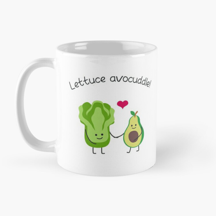 Cốc hình Quả Bơ Lettuce Avocuddle cốc ly sứ dễ thương