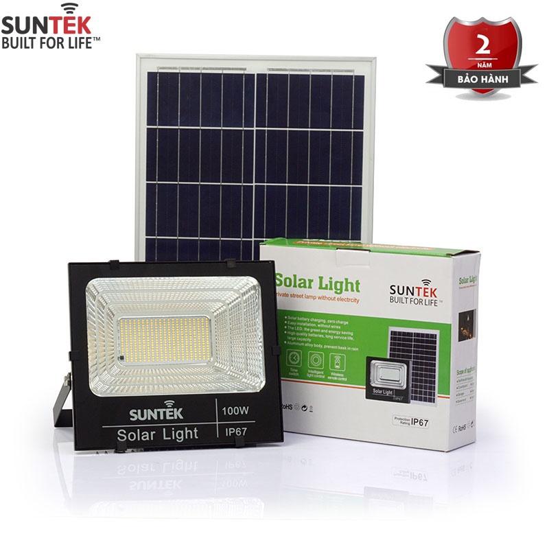 Đèn pha năng lượng mặt trời SUNTEK LED SOLAR 100W - Hàng Chính Hãng - Bảo hành 2 năm 1 đổi 1