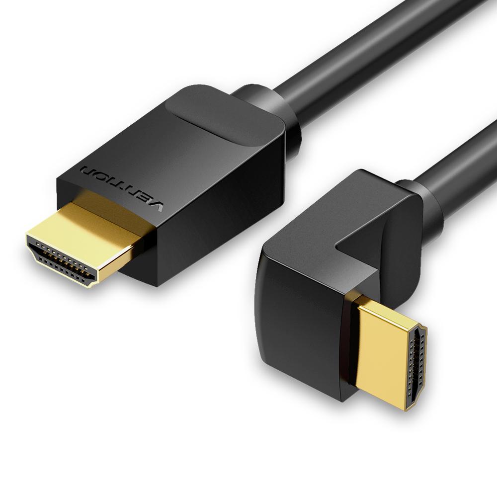 Cáp HDMI 2.0 Góc phải Cáp 4K & 3D Kỹ thuật số HD Thay thế cho TV Bộ chia âm thanh video PS3 / 4