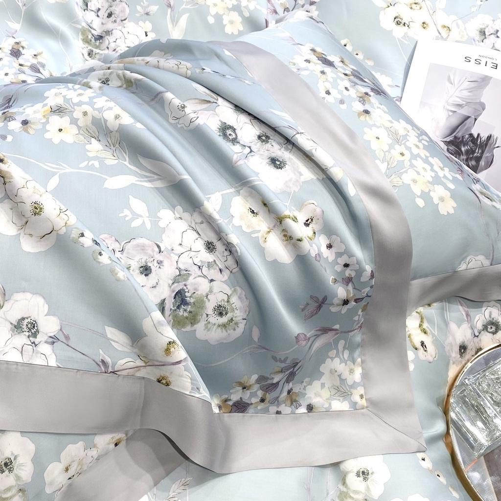 Bộ chăn ga gối mùa hè100% lụa tencel , cao cấp, MỀM MỊN, MÁT DA cực hot - sang trọng DESIGN SM33