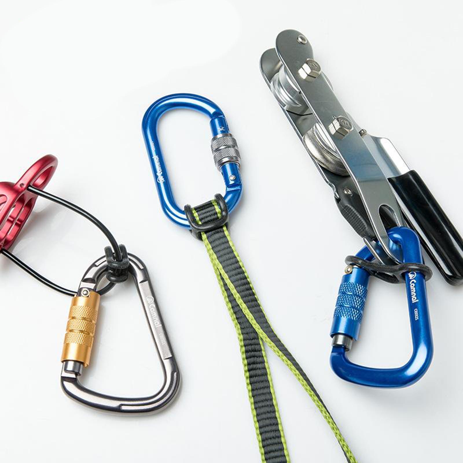 Carabiner Ropes Locking Tools Rigging Fixing Rock Climbing    Equipment,