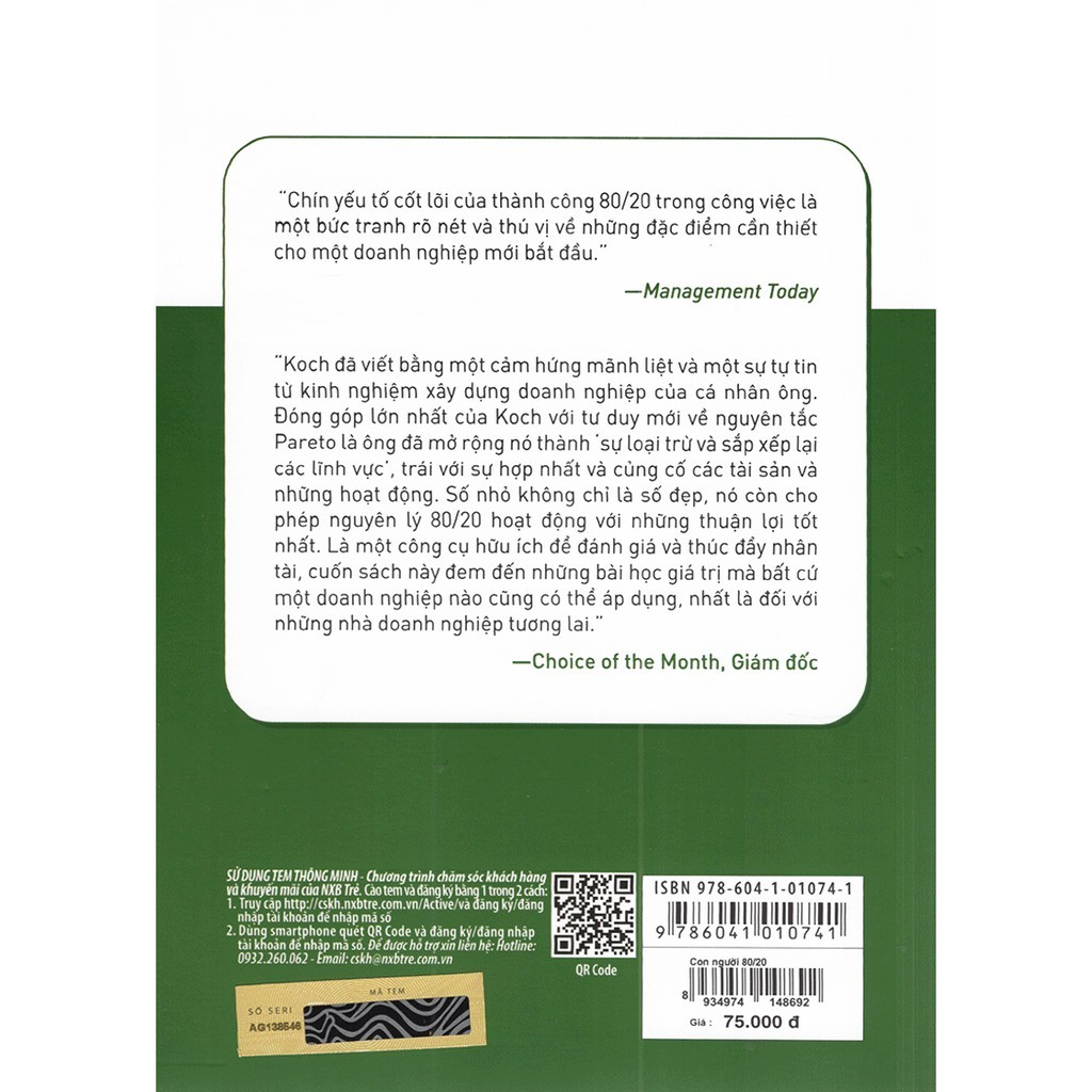 Sách Con người 80/20: 9 yếu tố cốt lõi của thành công 80/20 trong công việc