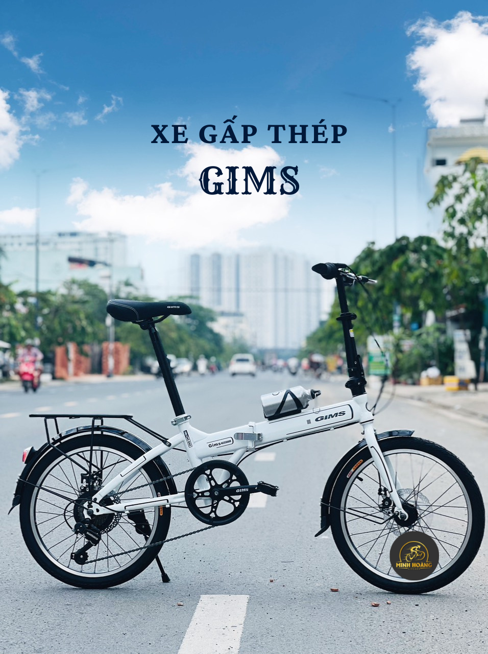 XE ĐẠP GẤP THÉP GIMS 20 INCH