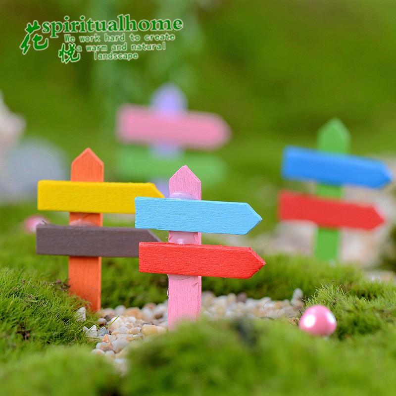 Phụ kiện Biển chỉ đường nhiều màu, trang trí tiểu cảnh, DIY, decor, handmade