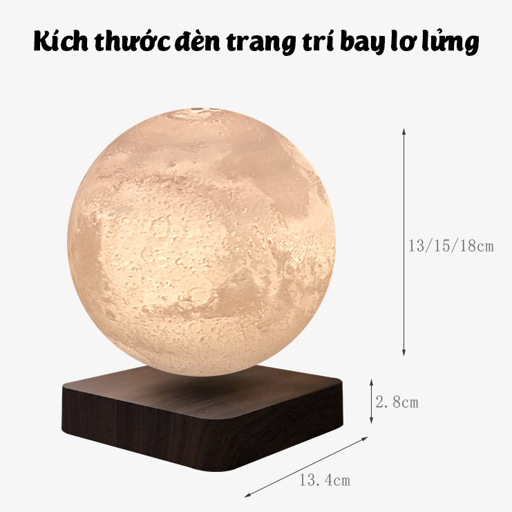 Đèn mặt trăng bay lơ lửng Moonroor M11 cỡ lớn để phòng khách phòng ngủ bàn làm việc sang trọng