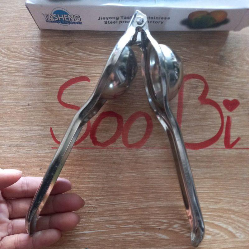 Kẹp vắt chanh inox 304 không gỉ, kẹp chanh inox 100% chuyên dụng cụ pha chế bartender