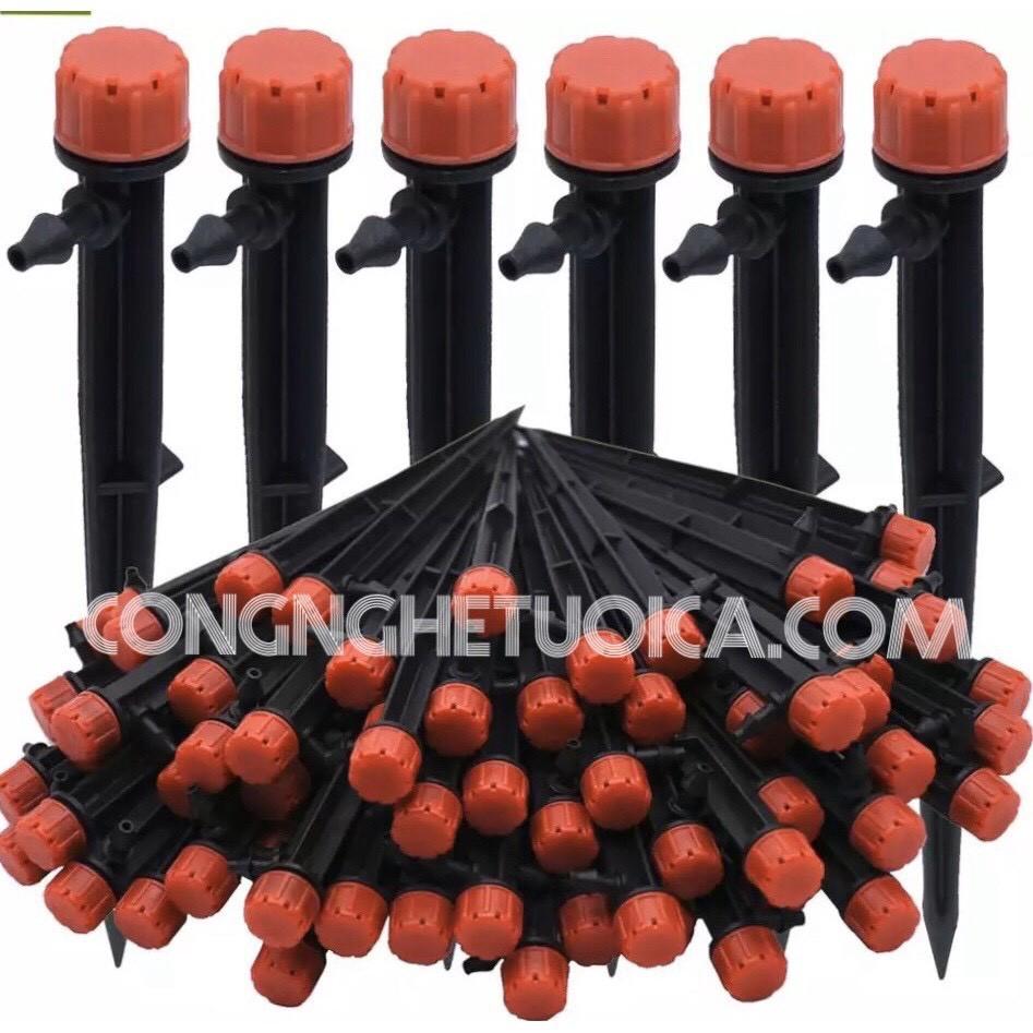 Que cắm tưới nhỏ giọt 8 tia điều chỉnh được lưu lượng nước