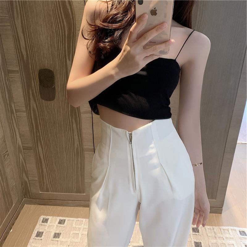 Quần suông ống rộng Goness lưng cao vải cao cấp culottes nữ mặc kéo dài chân - Q01