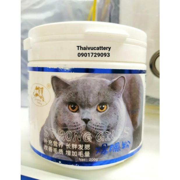 Bột Tăng Nọng Cằm & Phom Mặt Bánh Bao Cho Mèo 200g