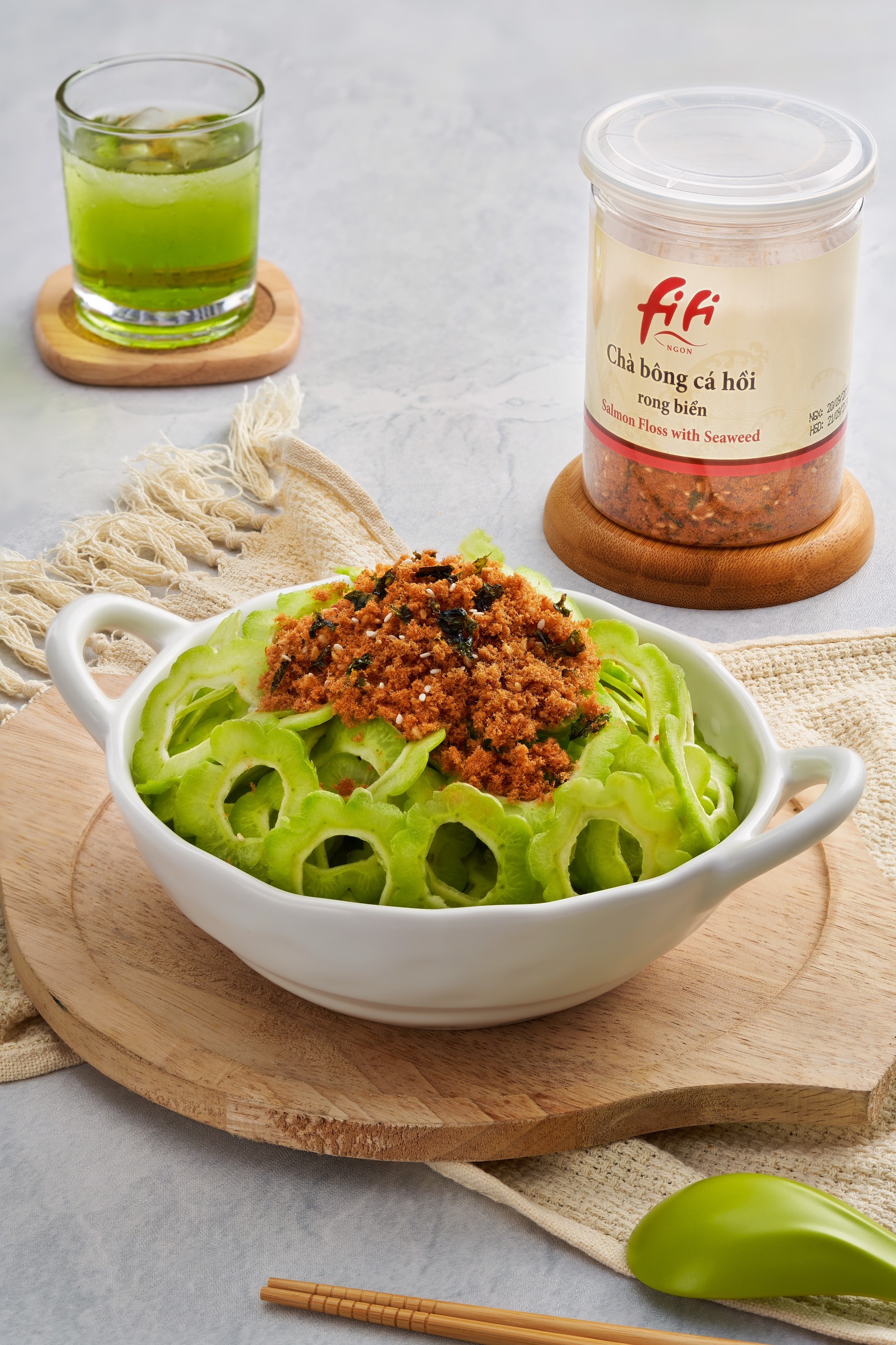Chà Bông Cá Hồi Rong Biển (Salmon Floss with Seaweed)