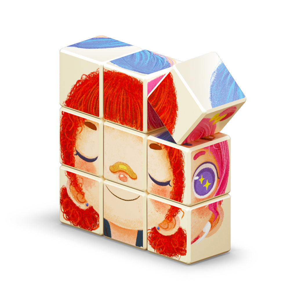Đồ chơi lắp ráp giáo dục từ tính Logic Alilo Magnetic Building Blocks - Stack & Smile, bộ khối xây dựng từ tính cho trẻ - Hàng chính hãng - An toàn chất lượng quốc tế