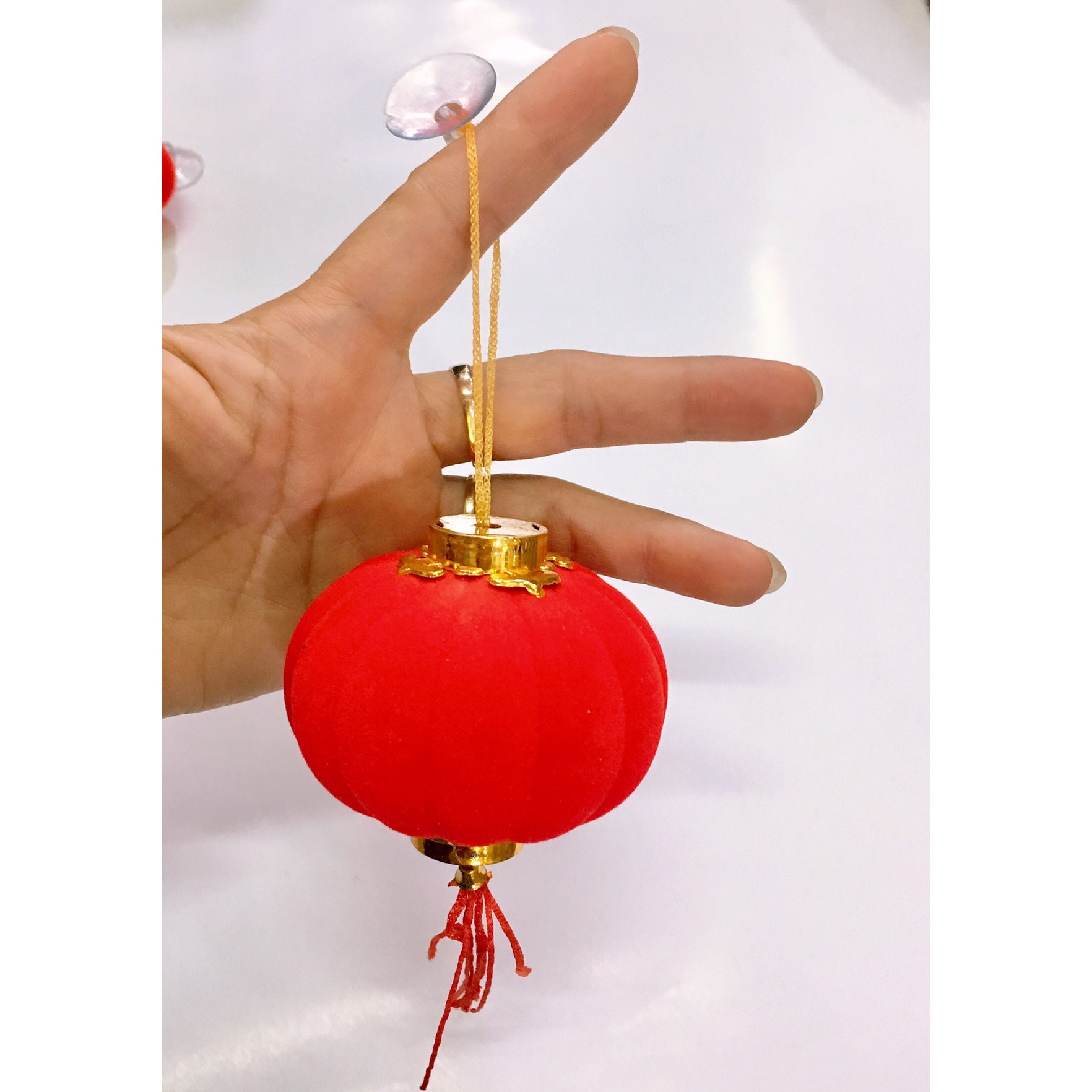 Dây đèn lồng trang trí tết combo 10 dây quả đường kính 3,5cm