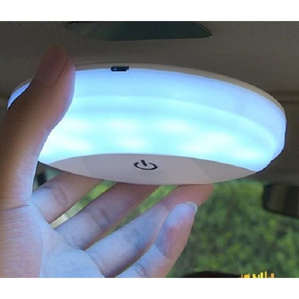 Đèn Led Cảm Ứng Dán Trần Ô Tô 2 Chế Độ Ngày - Đêm - đèn led trần tròn cảm ứng 2 Chế Độ Ánh sáng
