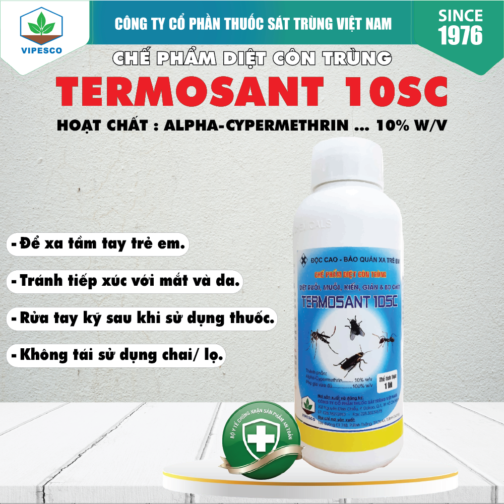 TERMOSANT 10SC (1 lít) - DIỆT RUỒI, MUỖI, KIẾN, GIÁN, BỌ CHÉT