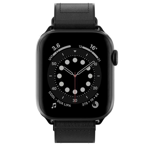 Dây đeo SwitchEasy Hybrid Silicone-Leather dành cho Apple Watch Series (1~8/ SE/Ultra) da thật cao cấp Hàng Chính Hãng