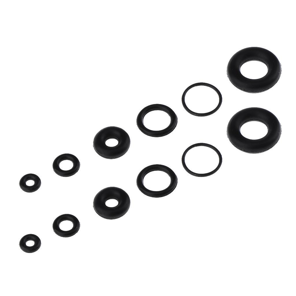 6 Set Black O-Ring Rubber Seals Suitable for Airbrush Internal Sealing Ring