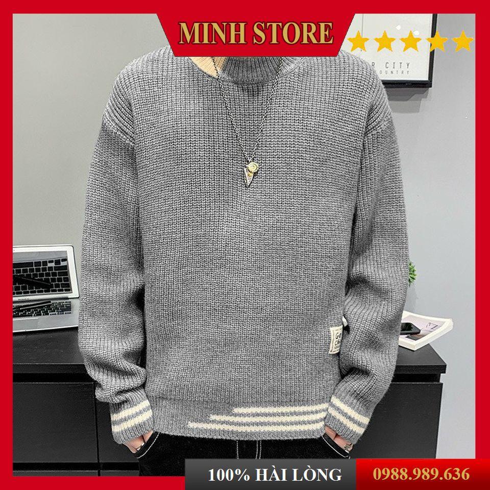 Áo len vá gấu phong cách mới nhất, áo len nam cao cấp phối màu trẻ trung mang phong cách hàn quốc AL06 - MINHSTORE
