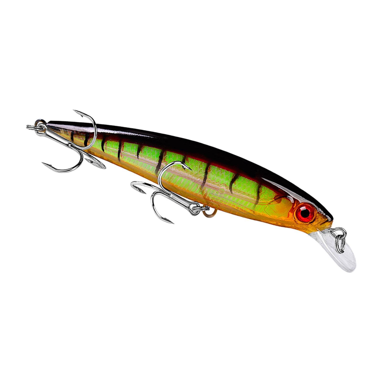 Swimbait Floating Minnow Lure Portable Fishing Tackle Crankbait 13.4G with Hooks Artificial Lifelike Hard Lure 3D Eyes Fish Lure for Carp