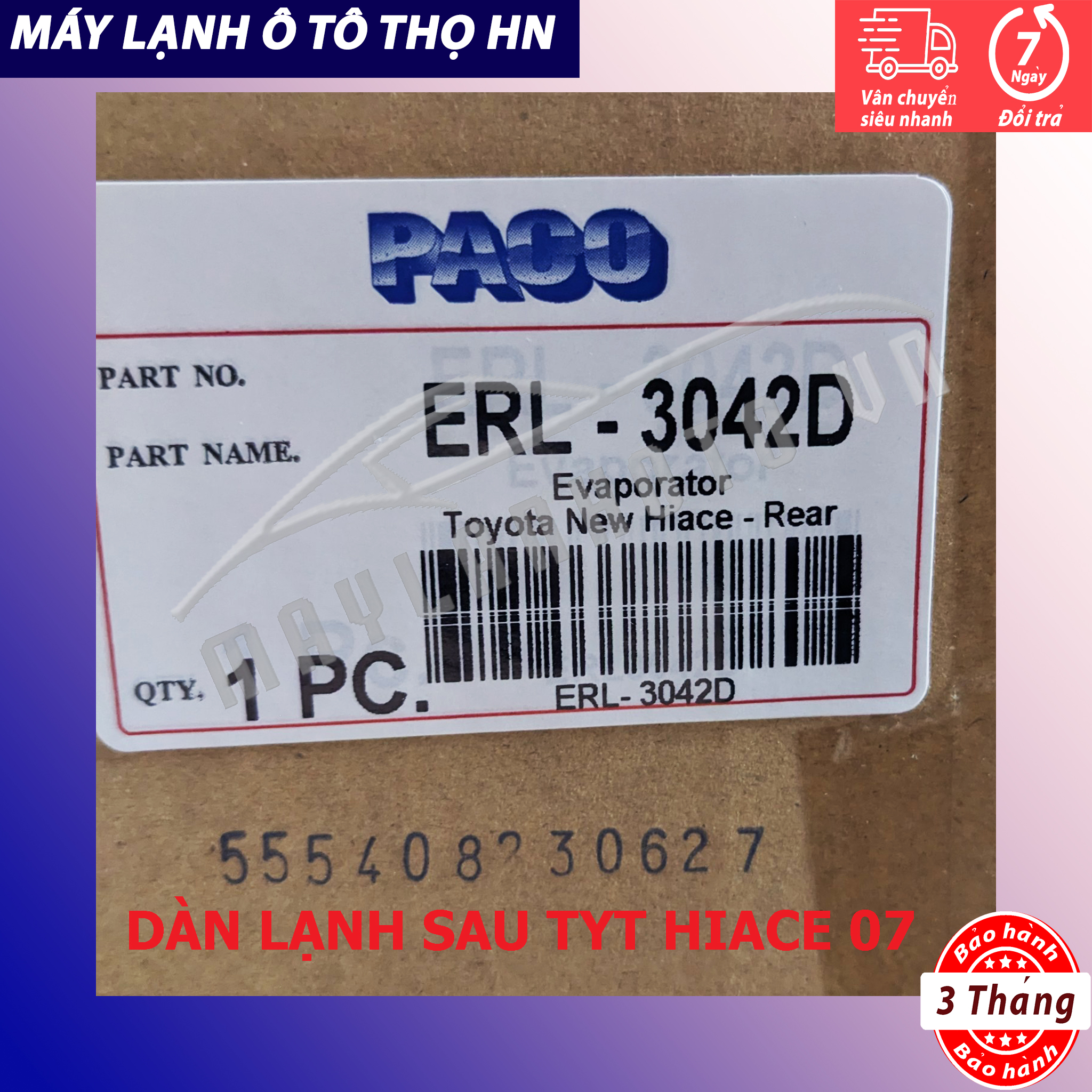 Dàn lạnh Toyota Hiace 2006 2007 2008 2009 2010 Hàng xịn Thái Lan 06 07 08 09 10