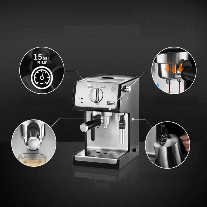 Máy pha cà phê Espresso cao cấp nhãn hiệu Delonghi ECP36.31 công suất 1100W - Hàng nhập khẩu