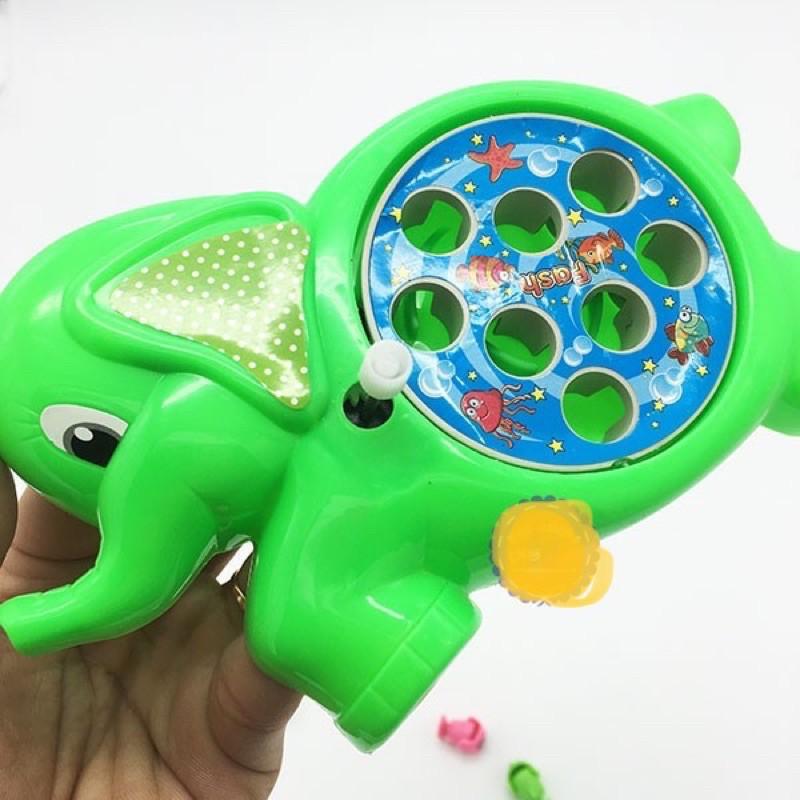 Đồ chơi câu cá nam châm vặn dây cót hình con voi