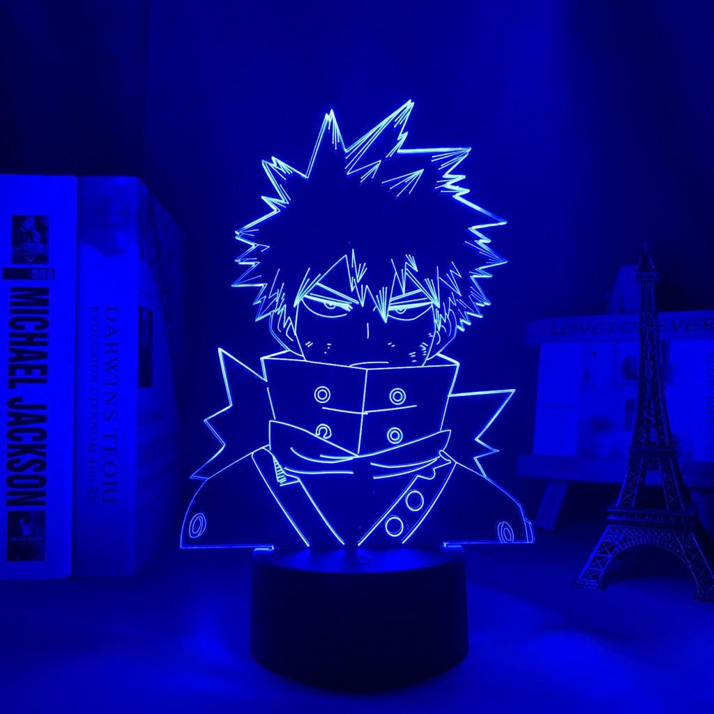 Đèn Ngủ Led Anime Katsuki Bakugo - My Hero Academia - Trang trí phòng ngủ, quà tặng sinh nhật