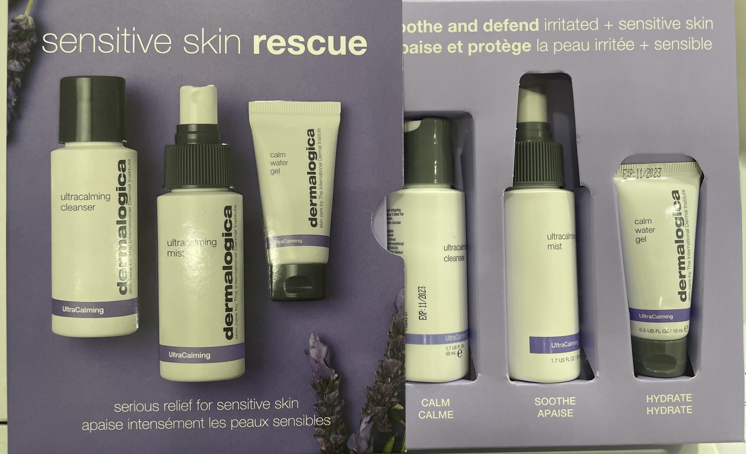 Bộ ba sản phẩm dành cho da nhạy cảm Dermalogica Sensitive Skin Rescue Kit