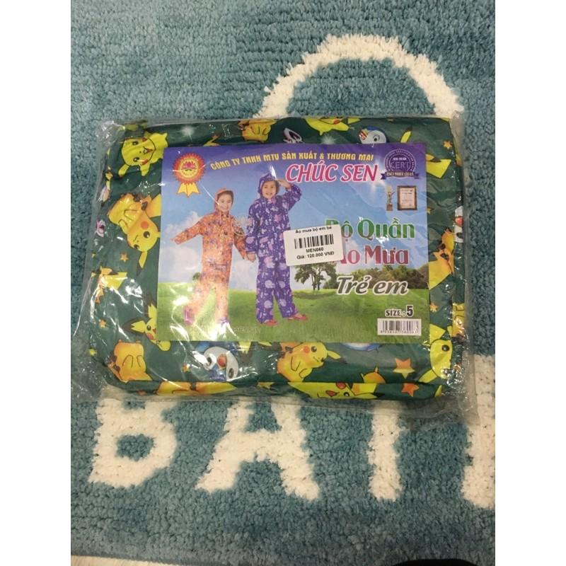 Áo mưa bộ em bé