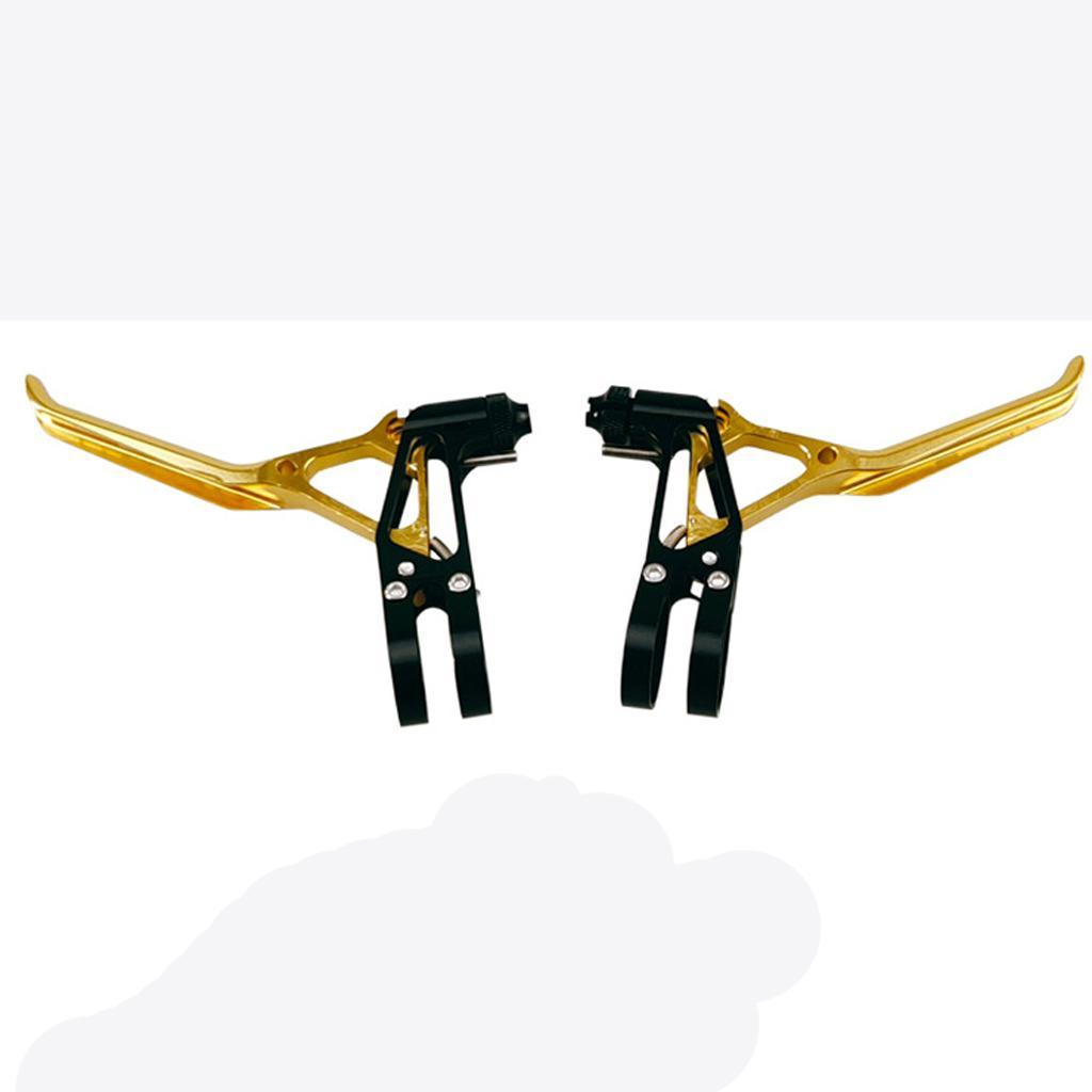 1 Pair Brake Lever, Handlebar Aluminium Alloy Bike Brakes Handle Universal 2.2cm , Road Bike, Mountain Bike