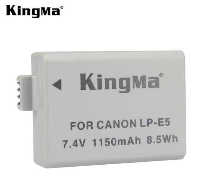 Bộ Combo 2 pin + 1 sạc đôi Kingma LP-E5 - Hàng chính hãng