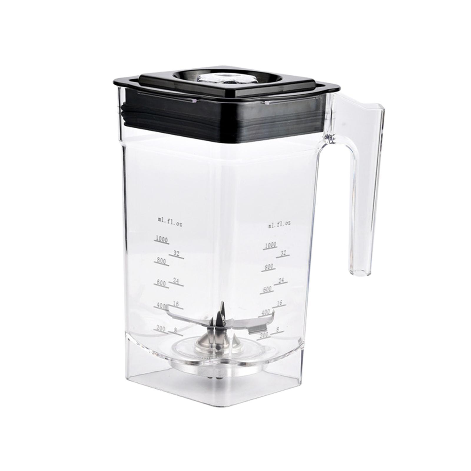 Blender Jar Blender Replacement Parts Clear Markings Easy to Clean with Lid Smoothie Machine Accessories Blender Replacement Jug for Soup